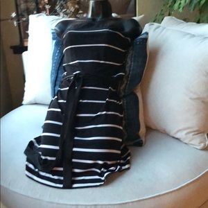 Strapless above knee dress